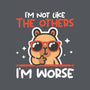 I'm Worse Capybara-Mens-Heavyweight-Tee-NemiMakeit
