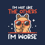 I'm Worse Capybara-None-Polyester-Shower Curtain-NemiMakeit