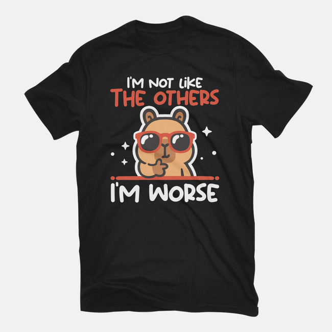 I'm Worse Capybara-Unisex-Basic-Tee-NemiMakeit