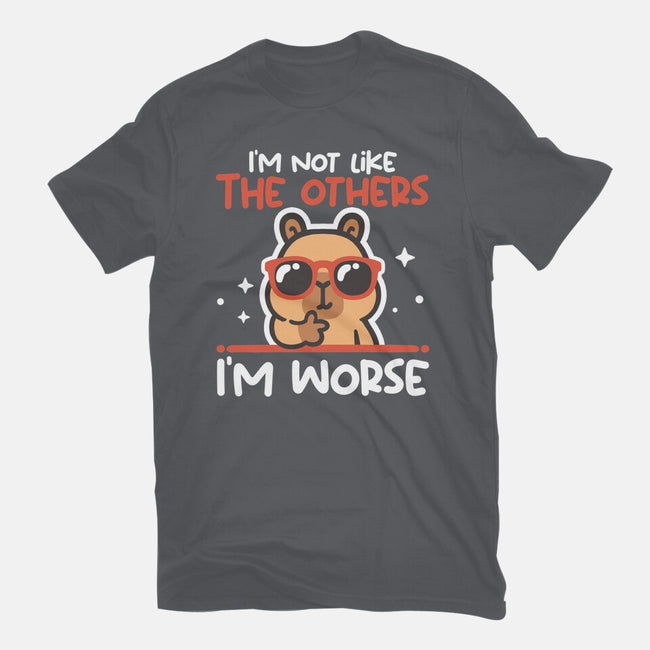 I'm Worse Capybara-Womens-Fitted-Tee-NemiMakeit