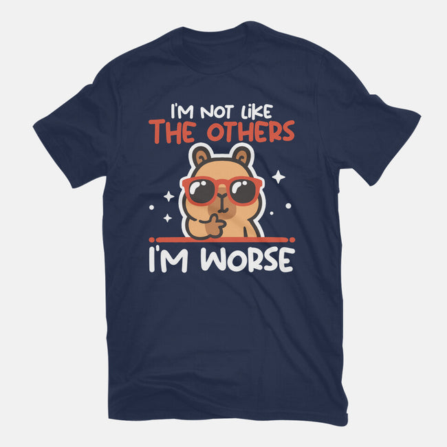 I'm Worse Capybara-Unisex-Basic-Tee-NemiMakeit