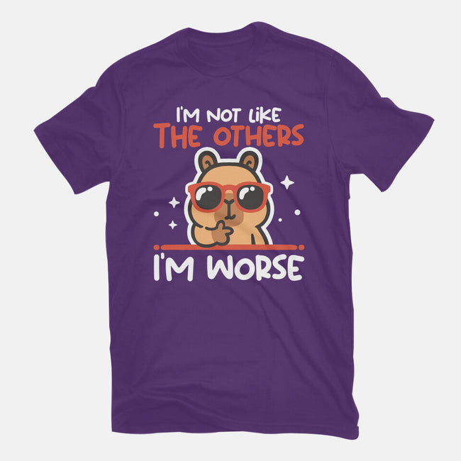 I'm Worse Capybara-Womens-Basic-Tee-NemiMakeit