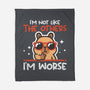 I'm Worse Capybara-None-Fleece-Blanket-NemiMakeit