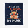 I'm Worse Capybara-None-Fleece-Blanket-NemiMakeit