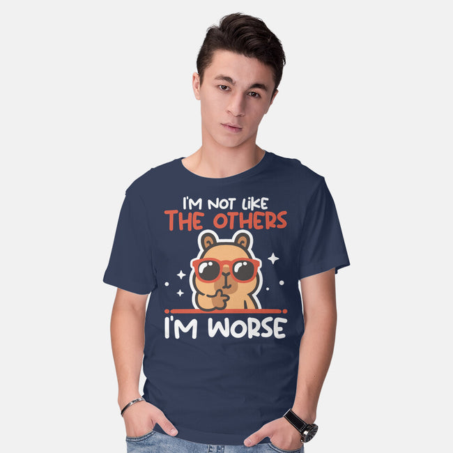 I'm Worse Capybara-Mens-Basic-Tee-NemiMakeit