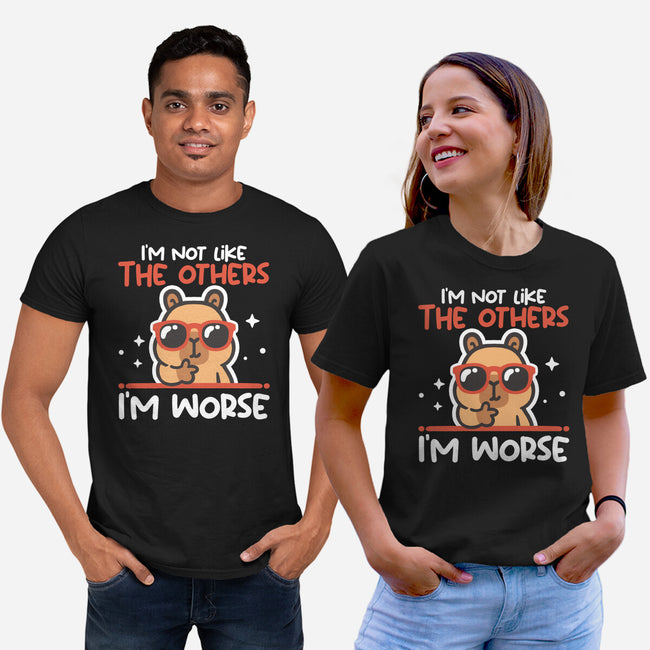 I'm Worse Capybara-Unisex-Basic-Tee-NemiMakeit