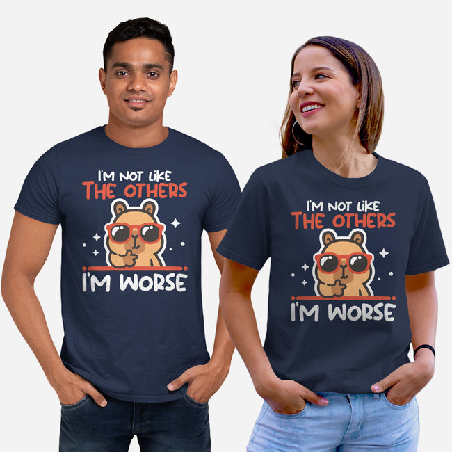 I'm Worse Capybara-Unisex-Basic-Tee-NemiMakeit