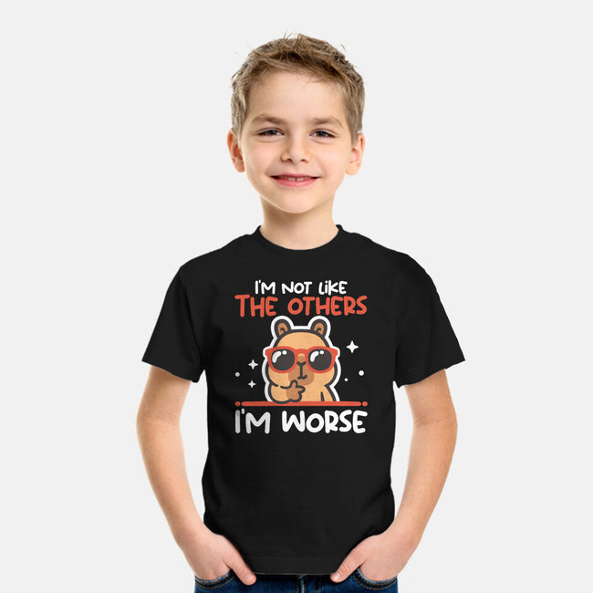 I'm Worse Capybara-Youth-Basic-Tee-NemiMakeit
