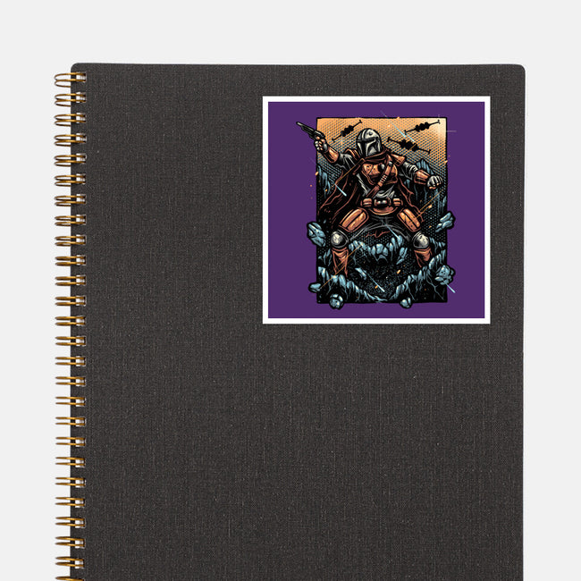 Attack Of The Bounty Hunter-None-Glossy-Sticker-glitchygorilla