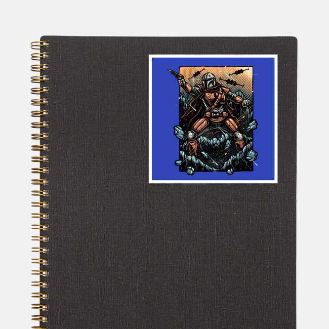 Attack Of The Bounty Hunter-None-Glossy-Sticker-glitchygorilla