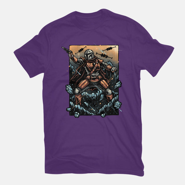 Attack Of The Bounty Hunter-Womens-Fitted-Tee-glitchygorilla