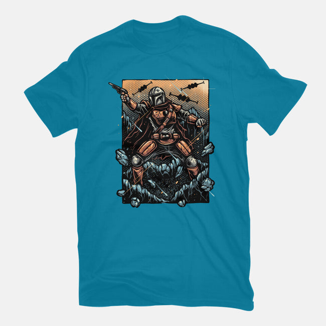 Attack Of The Bounty Hunter-Womens-Basic-Tee-glitchygorilla