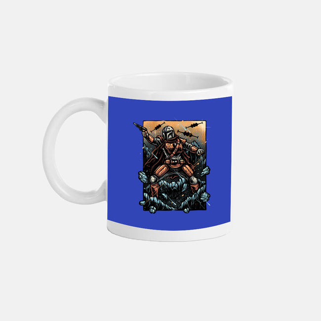 Attack Of The Bounty Hunter-None-Mug-Drinkware-glitchygorilla