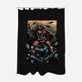 Attack Of The Bounty Hunter-None-Polyester-Shower Curtain-glitchygorilla