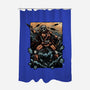 Attack Of The Bounty Hunter-None-Polyester-Shower Curtain-glitchygorilla