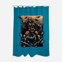 Attack Of The Bounty Hunter-None-Polyester-Shower Curtain-glitchygorilla