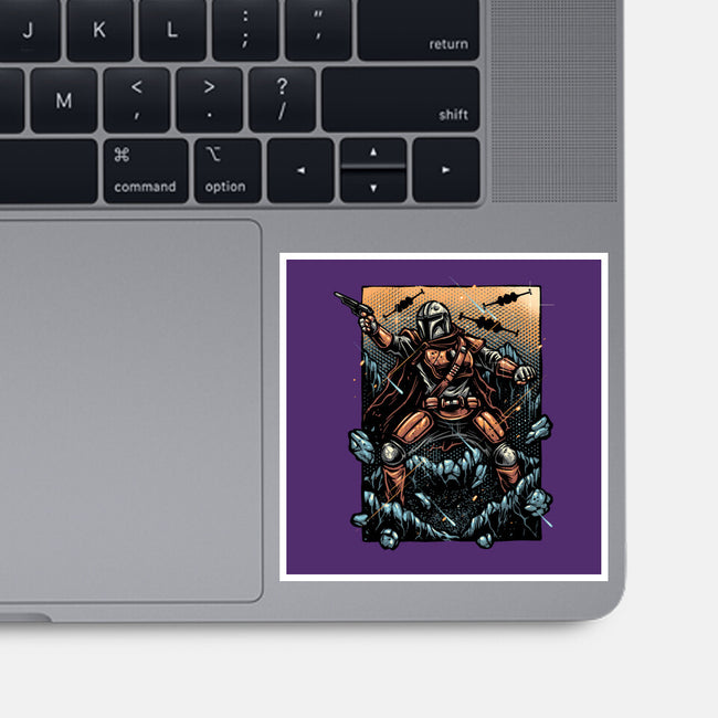 Attack Of The Bounty Hunter-None-Glossy-Sticker-glitchygorilla