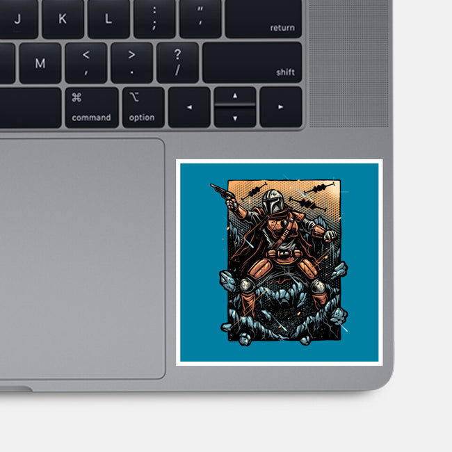 Attack Of The Bounty Hunter-None-Glossy-Sticker-glitchygorilla