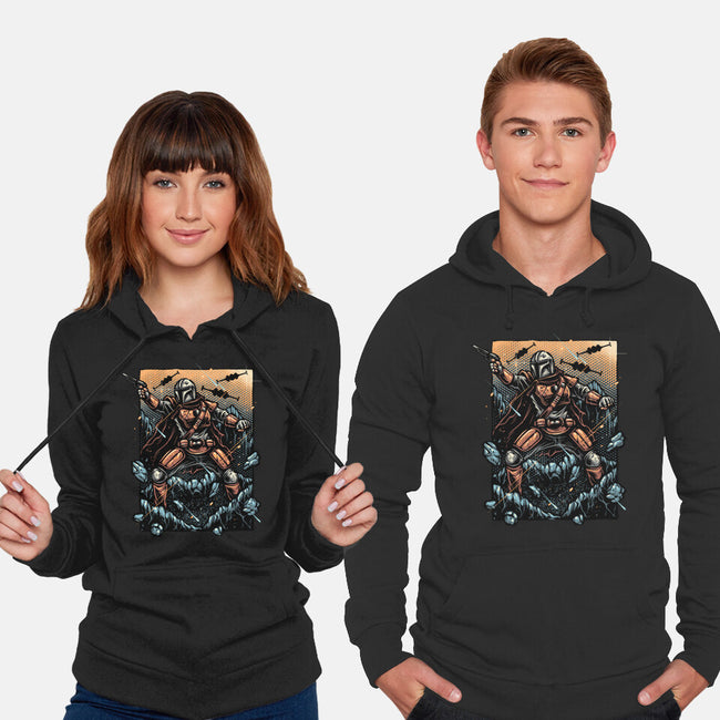 Attack Of The Bounty Hunter-Unisex-Pullover-Sweatshirt-glitchygorilla