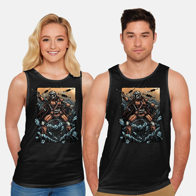 Attack Of The Bounty Hunter-Unisex-Basic-Tank-glitchygorilla