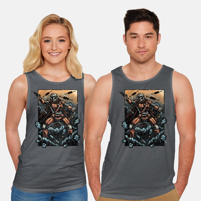 Attack Of The Bounty Hunter-Unisex-Basic-Tank-glitchygorilla