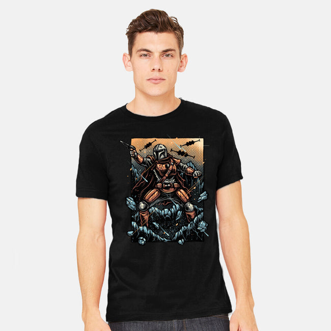 Attack Of The Bounty Hunter-Mens-Heavyweight-Tee-glitchygorilla