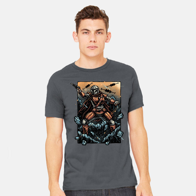 Attack Of The Bounty Hunter-Mens-Heavyweight-Tee-glitchygorilla