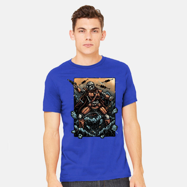 Attack Of The Bounty Hunter-Mens-Heavyweight-Tee-glitchygorilla