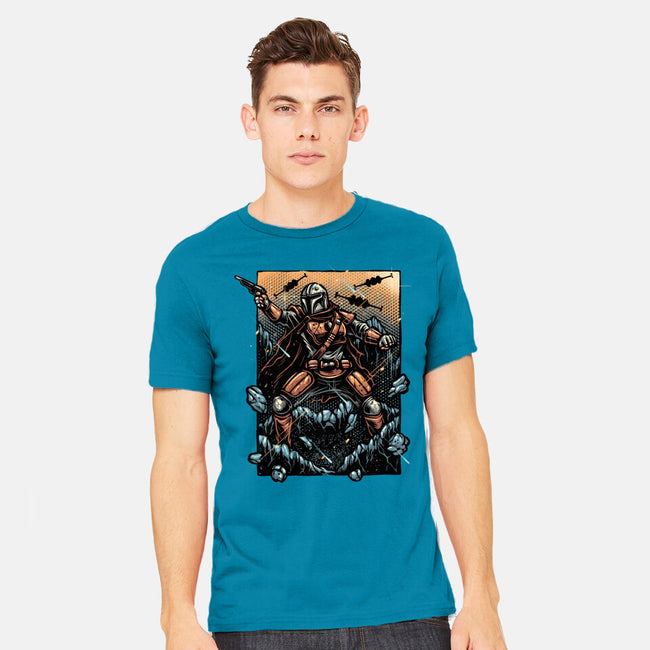 Attack Of The Bounty Hunter-Mens-Heavyweight-Tee-glitchygorilla