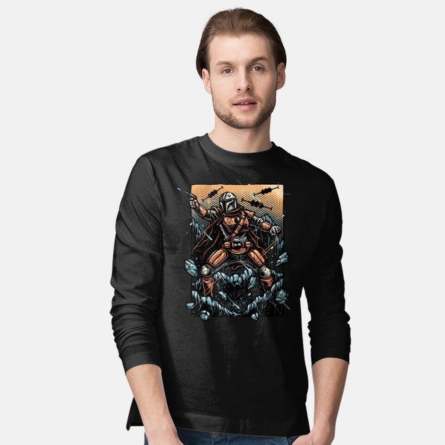 Attack Of The Bounty Hunter-Mens-Long Sleeved-Tee-glitchygorilla