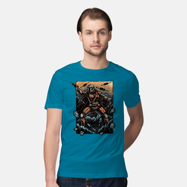 Attack Of The Bounty Hunter-Mens-Premium-Tee-glitchygorilla
