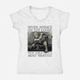 NYC Most Wanted-Womens-V-Neck-Tee-glitchygorilla