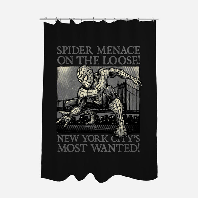 NYC Most Wanted-None-Polyester-Shower Curtain-glitchygorilla
