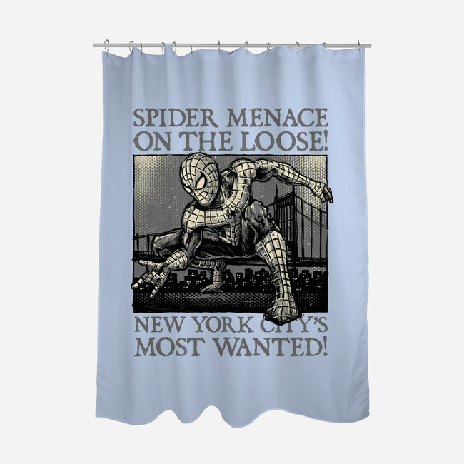 NYC Most Wanted-None-Polyester-Shower Curtain-glitchygorilla