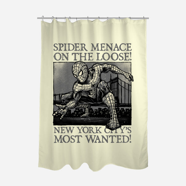 NYC Most Wanted-None-Polyester-Shower Curtain-glitchygorilla