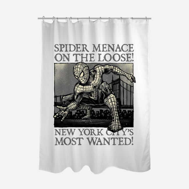 NYC Most Wanted-None-Polyester-Shower Curtain-glitchygorilla