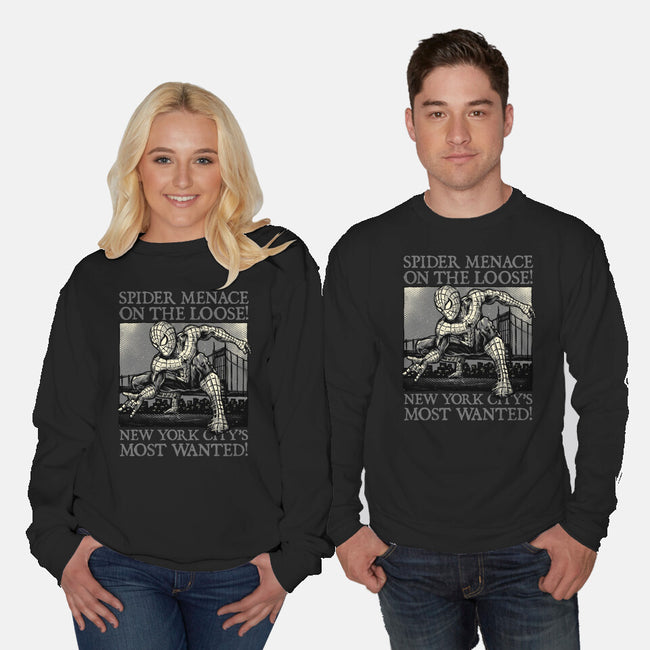 NYC Most Wanted-Unisex-Crew Neck-Sweatshirt-glitchygorilla