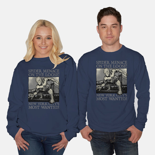 NYC Most Wanted-Unisex-Crew Neck-Sweatshirt-glitchygorilla