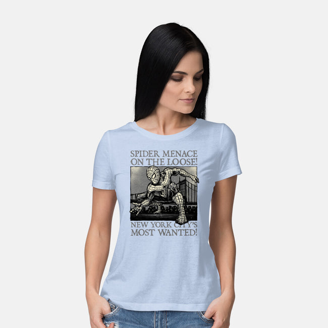 NYC Most Wanted-Womens-Basic-Tee-glitchygorilla