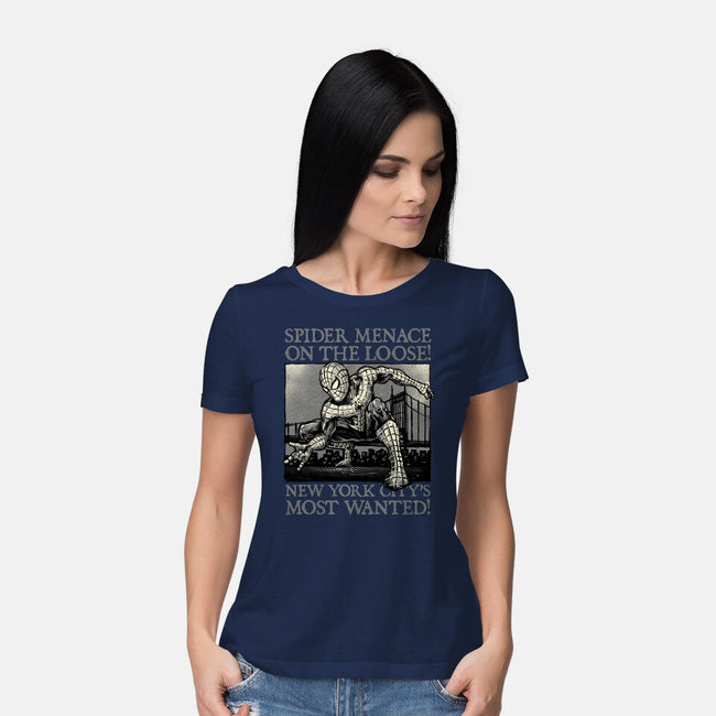 NYC Most Wanted-Womens-Basic-Tee-glitchygorilla