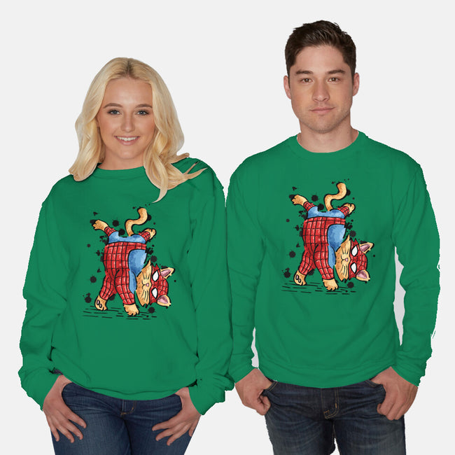 Spider Crawl-Unisex-Crew Neck-Sweatshirt-nickzzarto