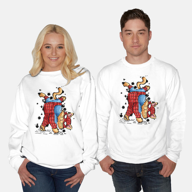 Spider Crawl-Unisex-Crew Neck-Sweatshirt-nickzzarto