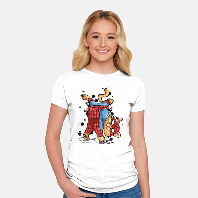 Spider Crawl-Womens-Fitted-Tee-nickzzarto