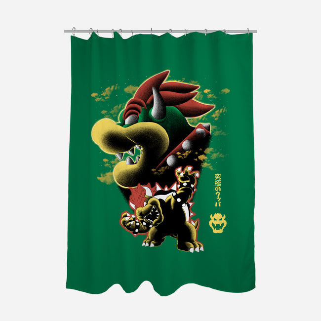Koopa King Nightsky-None-Polyester-Shower Curtain-Astrobot Invention