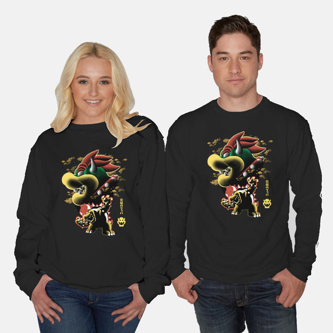 Koopa King Nightsky-Unisex-Crew Neck-Sweatshirt-Astrobot Invention