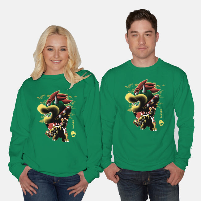 Koopa King Nightsky-Unisex-Crew Neck-Sweatshirt-Astrobot Invention
