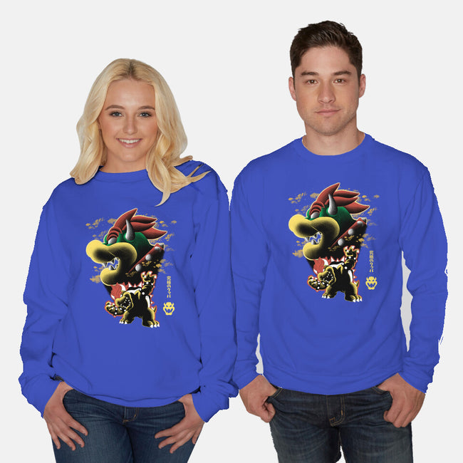 Koopa King Nightsky-Unisex-Crew Neck-Sweatshirt-Astrobot Invention