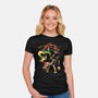 Koopa King Nightsky-Womens-Fitted-Tee-Astrobot Invention