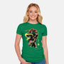 Koopa King Nightsky-Womens-Fitted-Tee-Astrobot Invention