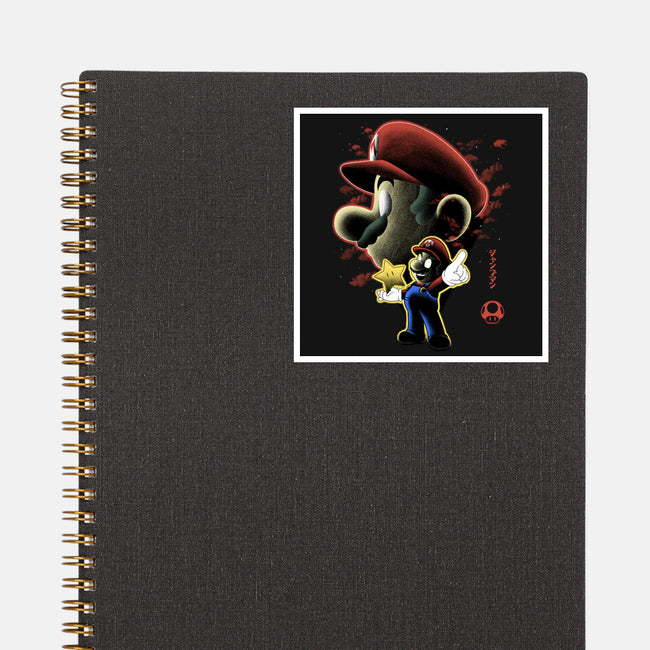 Jumpman Nightsky-None-Glossy-Sticker-Astrobot Invention